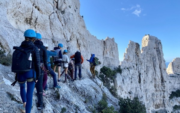 Parcours aventure de la demi lune près du village des Goudes