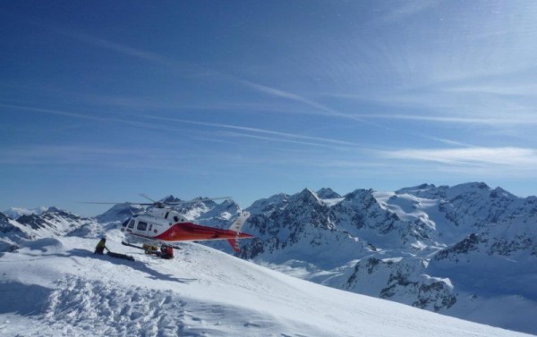 dépose hélicoptère en ski et snowboard freeride France