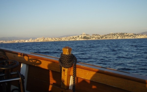 sunset ride at sea Marseille