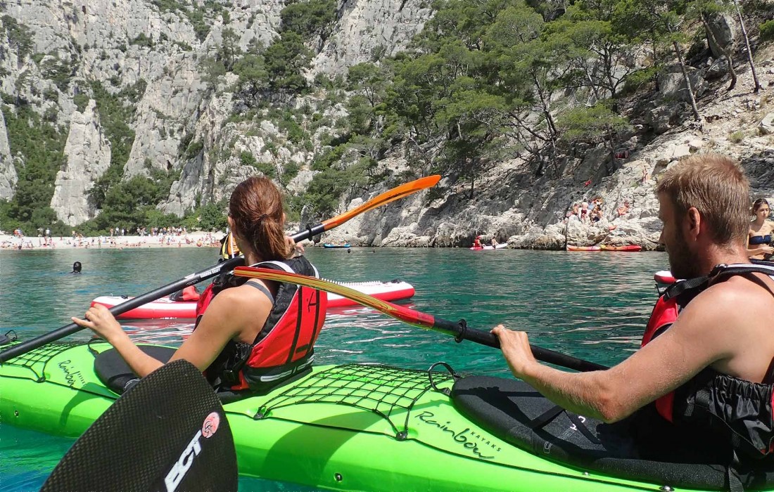 Location et sortie en canoë kayak aux calanques de Marseille et Cassis