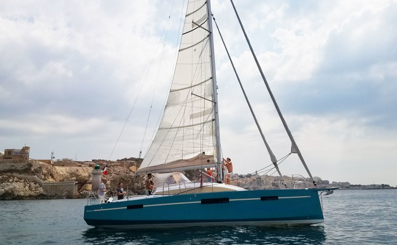 Sailing out from Marseille