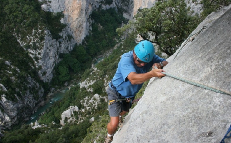 Via ferrata dans les gorges du Verdon