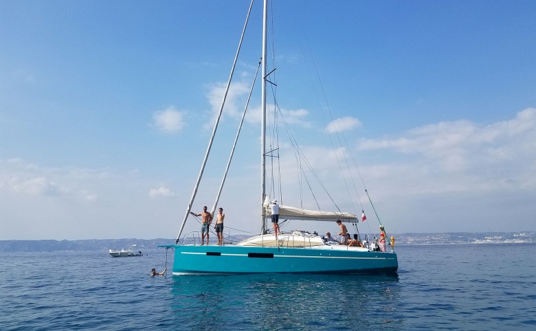 Swimg break at Marseille