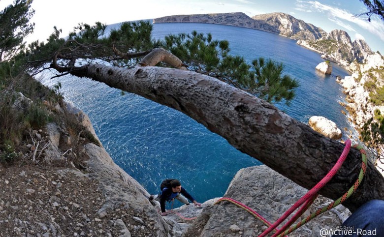 Initiation escalade dans le Parc National des Calanques