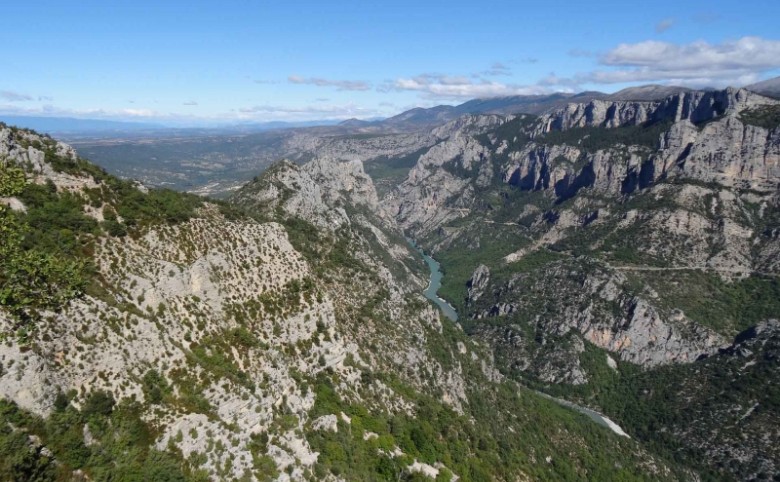 Via cordata dans les gorges du Verdon