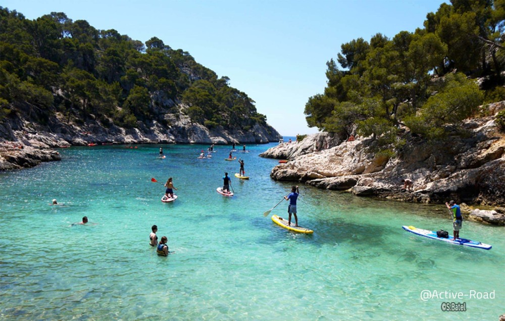 Discovery of Stand Up Paddle from the Port Miou creek in Cassis
